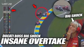 INSANE OVERTAKE Marquez Last Lap FranchGP 2024 Ducati Boss BIG SHOCK, Bagnaia BIG Scared