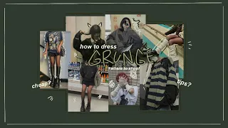 how to dress GRUNGE! | grunge aesthetic/style | where to shop | #fashion #grunge