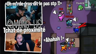 J'arrive à le convaincre grâce au Tchat de Proximité pour me faire gagner sur Among Us !