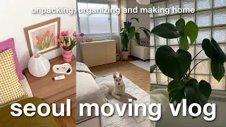 Moving in Seoul | Moving vlog 2 | Unpacking and tidying the apartment
