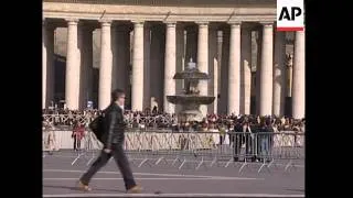 German pilgrims arrive ahead of new Pope's inauguration