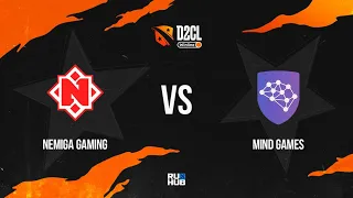 Nemiga Gaming vs Mind Games, Winline D2CL 2022 Season 7, bo3, game 1 [Adekvat & Mortalles]