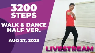 LIVESTREAM Workout • August 27, 2023 • 3200 Steps • HALF Version • Keoni Tamayo