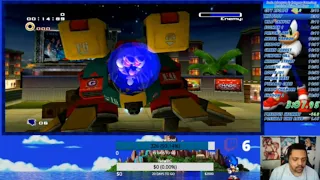 Sonic Adventure 2 Battle PS3 - Hero Story Restricted Skips Speedrun World Record 54:18.32