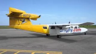 Britten Norman Trislander Engine Start Procedure, Aurigny Air, Alderney Airport