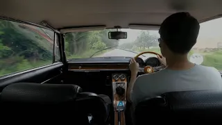 Alfa Romeo 1750 GTV driving in the Rain