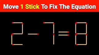 If you are genius solve this | Matchstick puzzle | Ep : 09