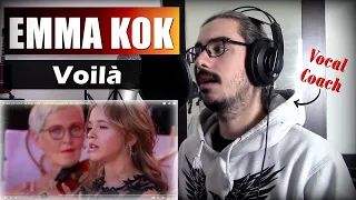 EMMA KOK "Voilà" // REACTION & ANALYSIS by Vocal Coach (ITA)