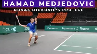 Hamad Medjedovic, Novak Djokovic's protégé, is the rising star of Serbian tennis |Practice Davis Cup