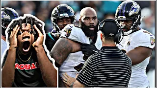 CRAZY ENDING 😱RAVENS vs JAGUARS REACTION!!!! FULL GAME HIGHLIGHTS