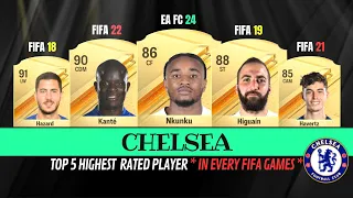 Top 5 Chelsea FC Highest Rated Players In Every Fifa Games 👀🤪🔥 FIFA 16 - EA FC 24