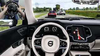 Volvo XC90 T8 - Euro Truck Simulator 2 [Steering wheel gameplay]