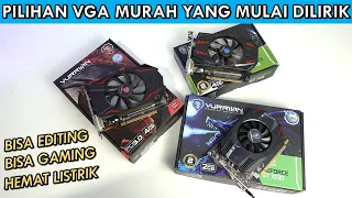 3 PILIHAN VGA 1 JUTAAN UNTUK PEMULA DAN KERE HORE | VURRION R7 350 VS GT 740 VS GT 1030