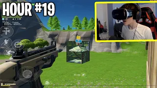 I Played Fortnite Mobile in VR for 24 Hours...