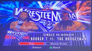 SVR07 Booker T Vs The Boogeyman at WrestleMania 22 2006 PPV