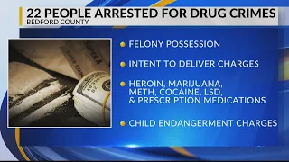 Drug arrest in Bedford Co.