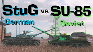 WOT Blitz Face Off || StuG III vs SU-85