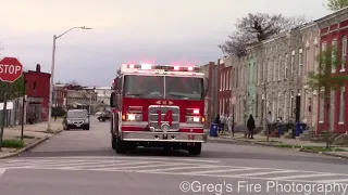 Baltimore City Engine 14 Responding