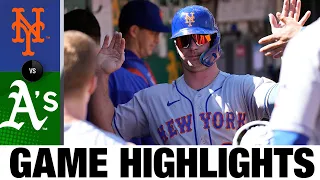 Mets vs. A's Game Highlights (9/25/22) | MLB Highlights