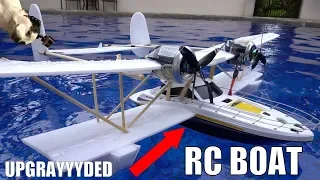 FLYING Walmart RC boat MODS!!!