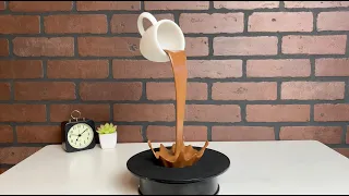 3D Printed Floating Coffee Cup | Octolapse Time-lapse | Coffee Decoration Ideas