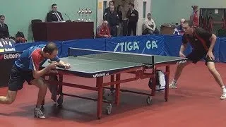 Evgeniy PETRUKHIN vs Vyacheslav KRIVOSHEEV 1/2 FINAL Moscow Championships 2014 Table Tennis