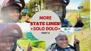 SOLO DOLO • Crossing More State Lines on My Motorcycle | Kawasaki Vaquero | Motovlog Roadtrip