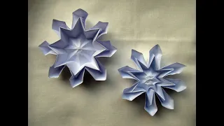 Origami snowflake (star or flower)