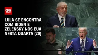 Lula se encontra com Biden e Zelensky nos EUA nesta quarta (20) | CNN NOVO DIA