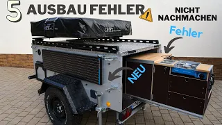 5 Ausbau Fehler am Camping Zeltanhänger die DU nicht machen solltest | Projekt Offroadanhänger