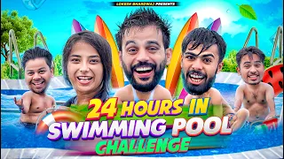 24 Hours in Swimming Pool Challenge || Lokesh Bhardwaj || Tejasvi Bachani || Aashish Bhardwaj