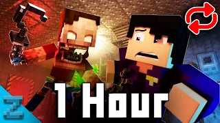 "After Show" 1 HOUR VERSION | FNAF Animated Minecraft Music Video | The Foxy Song 4