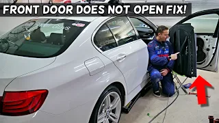 BMW WHY FRONT DOOR DOES NOT OPEN FROM INSIDE BMW F10 F11 E60 E61 520i 528i 530i 523i 535i 518d 520d