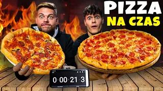 Jemy DUŻĄ PIZZĘ NA CZAS! (Powrót Maksymalnie na YouTube)