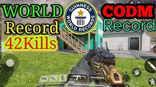 NEW GUINNESS WORLD RECORD IN CALL OF DUTY MOBILE |HIGHEST KILLS| 42 KILLS IN MATCH MUST SEE.