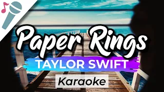 Taylor Swift - Paper Rings - Karaoke Instrumental (Acoustic)