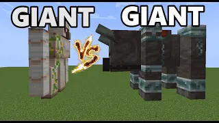 Giant iron golem vs giant ravager #shorts