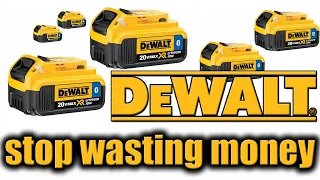 DeWALT Tools (YOU'RE WASTING MONEY ON 20V MAX BATTERIES)