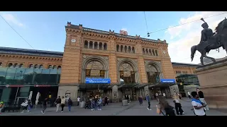 Walking HANNOVER Hauptbahnhof, Hannover Central Station Germany !!!