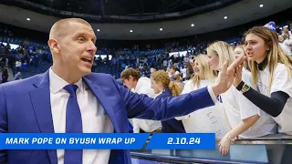 BYU Head Coach Mark Pope after Kansas State Win