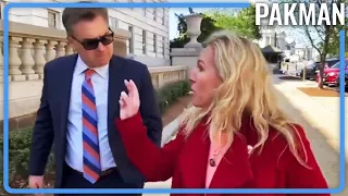 Marjorie Taylor Greene TRIGGERED, Confronted by CNN Reporter