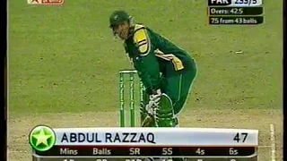 Abdul Razzaq 89 off 40 Balls - 9 Fours & 5 Sixes - Vs New Zealand 2004