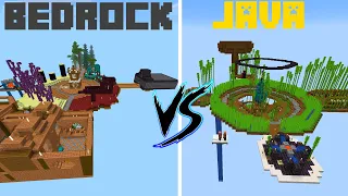 2 Equipos de Subs Compiten por el Mejor OneBlock - (JAVA VS BEDROCK)