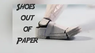 How to Make Paper Shoes for action figure|Simplecraft|