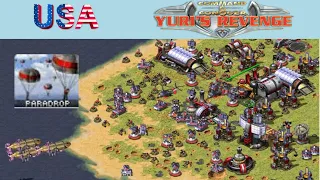 Red Alert 2 | AMERICA GAMEPLAY (7 vs 1) EXTRA HARD AI | THAILAND MAP - kurtloveRA2