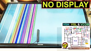 No Picture & Graphics on The LED TV Screen, How to Make Adjustable VGH VGL VCOM Voltage Module.