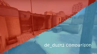 DE_DUST2 - CS MAP COMPARISON (OLD/VERY OLD)