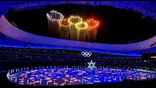 fireworks for Beijing 2022  Winter Olympic Games closing ceremony