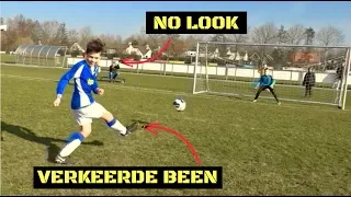 NO LOOK MET VERKEERDE BEEN ⚽️