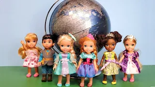 Kids Science Museum ! Elsa and Anna toddlers - field trip - Barbie